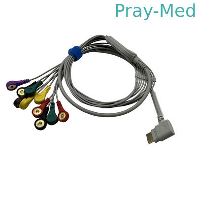 comprare Estremità improvvisa materiale 1.1m del cavo ECG Holter Cable Grey TPU di Rencare 10 fabbricazione online