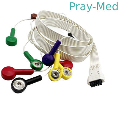 comprare Cavi ECG Holter Cable Snap di X12 10 di Mortara/tipo della clip per il monitor del registratore fabbricazione online