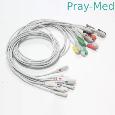 comprare Gemello Pin Clip Connector Proximal del cavo di elettrocardiogramma dei cavi ECG di Kangmei 10 1m fabbricazione online