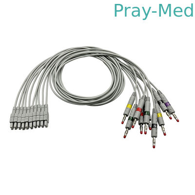 comprare GE Marquette MAC ECG Leadwire con Banana / Clamp Adapter TPU 0.9M 2016032-001 fabbricazione online