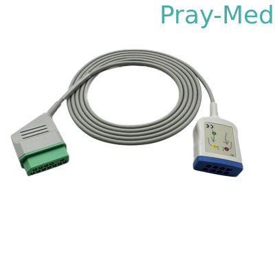 comprare Cable a tronco compatibile con Nihon Kohden Ekg Jc-906pa 6 Lead To 12 Pin Connector fabbricazione online