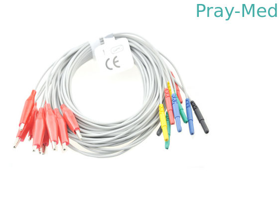 comprare I cavi materiali di TPU Eeg, baccano 1,5 elettrodi del diametro hanno utilizzato nella lunghezza di Eeg 1.2m fabbricazione online