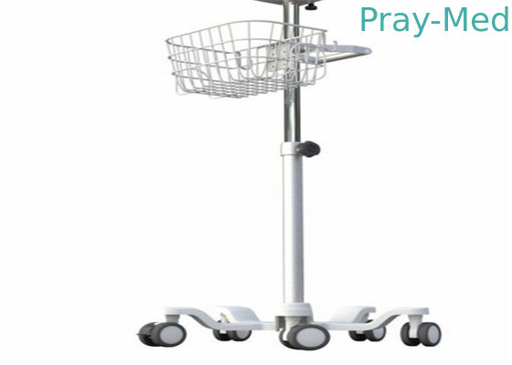comprare Gambe basse a 20 pollici del supporto 5 del carrello del monitor, supporto medico del monitor del rotolo del metallo fabbricazione online