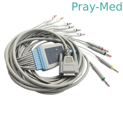 comprare Cavo Nihon/di Goldway Kohden Ecg, Pin di Db 15 del cavo del diametro Mindray Ecg di 5.0mm fabbricazione online