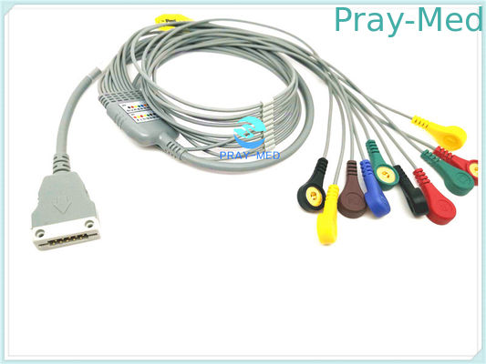 comprare Cavo paziente di rame del conduttore ECG, cavo del cavo 10/12 di TPU ECG Holter con la rottura fabbricazione online