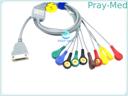 comprare Cavo paziente compatibile di Beneware ECG, 12 cavo del cavo ECG con il materiale di TPU fabbricazione online