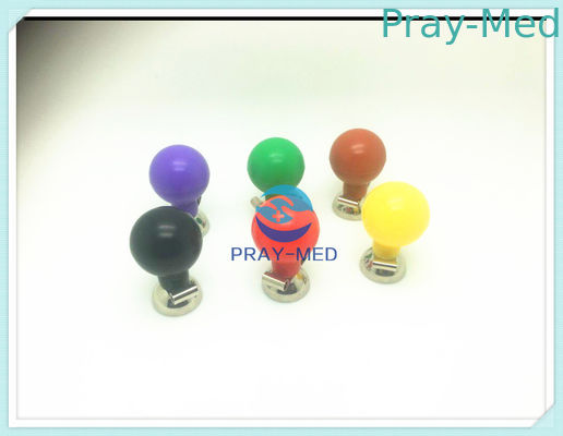 comprare Gli elettrodi riutilizzabili del petto ECG nichelano il baccano adulto materiale 3,0/4mm del metallo 6 lampadine di colore fabbricazione online