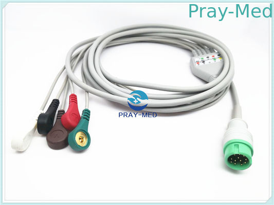 comprare Cavo di Mindray Ecg di 5 cavi, intorno a 12 cavi e Leadwires adulti di Ecg dei perni fabbricazione online