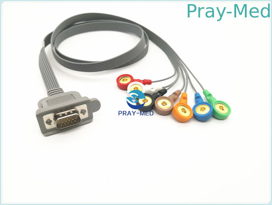 comprare Lunghezza paziente con CE, iso del cavo 1m di Pin Connector ECG del DMS 15 fabbricazione online