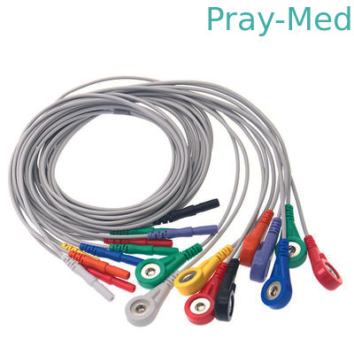 comprare Cavo paziente dei cavi TPU di Holter Record 10 di baccano 1,5 per la macchina di Ecg fabbricazione online