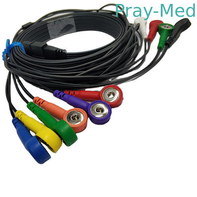 comprare Rivestimento della rottura TPU del cavo del blu 10 di Schiller Ecg Holter Cable Compatible MS-12 fabbricazione online