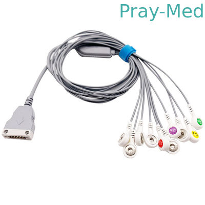 comprare Beneware 10 cavi ECG Holter Cable con CE e ISO13485 per Beneware CT-086 fabbricazione online