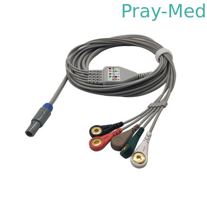 comprare Connettore di perno del cavo 6 di Biosys Ecg dei cavi del connettore AHA 3/5 di baccano IEC/AHA fabbricazione online