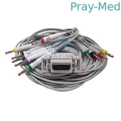 comprare Cavo di elettrocardiogramma 10 cavo di Hellige/di Siemens con la banana 4,0 3.6m AHA/IEC fabbricazione online