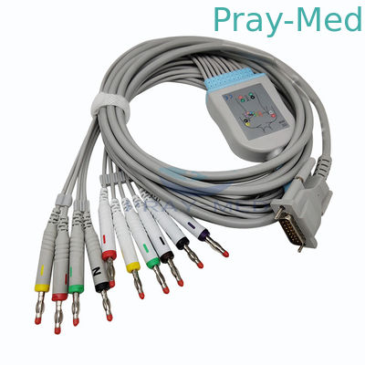 comprare Diametro del connettore di Pin di Db 15 del cavo di elettrocardiogramma del cavo AT3/CS100 10 di Schiller 5.0mm fabbricazione online