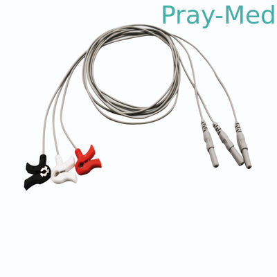 comprare Nessun 10 cavi sterile Gray Din Type Neonate Ecg cablano 3 il rivestimento di ft TPU fabbricazione online