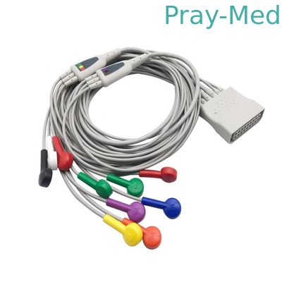 comprare 12-lead cavo diagnostico AHA 1.5m del leadset ECG ST80i per HP 989803180121 989803180131 fabbricazione online