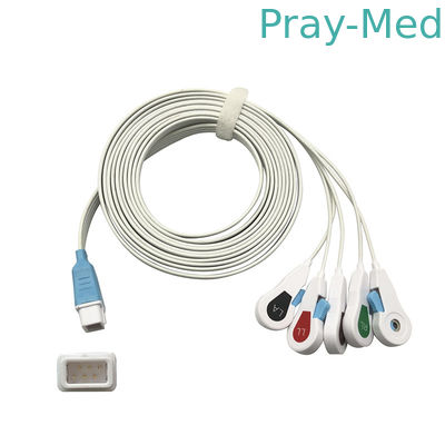 comprare Clip Radiolucent eliminabile Covidien compatibile del cavo dei fili di piombo 5 di ECG fabbricazione online