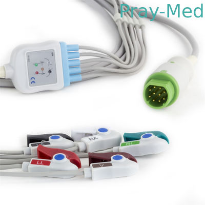 comprare Cavo paziente del cavo ECG di Siemens Drager 5 per il monitor paziente 10 Pin Connector con il pizzico/estremità improvvisa fabbricazione online