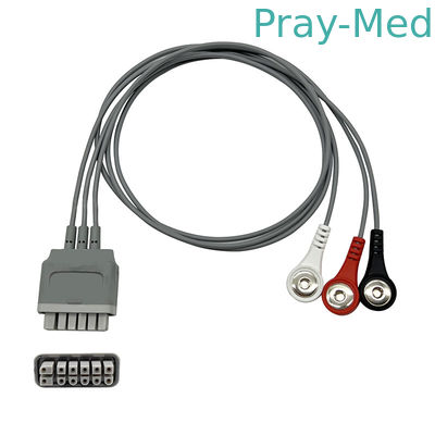 comprare Mindray TM60/80 fili di piombo EY6511B TPU grigio 0.9m di telemetria di ECG fabbricazione online