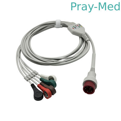 Cavo originale di 6pin ECG per zoncare 3/5 rottura di un pezzo del cavo dei cavi ECG