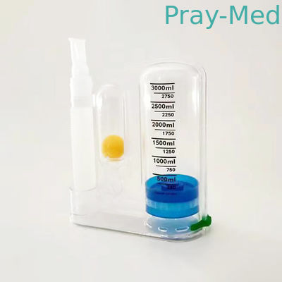 3000cc singola palla Lung Breathing Trainer Adjustable Spirometer per l'attrezzo ginnico respirante