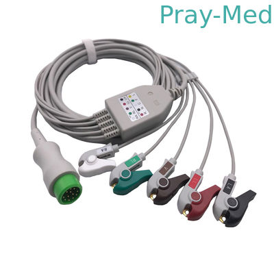 Cavo di Mindray IPM 8/10/12 ECG, intorno 12 al cavo dei pin 3/5 040-00961-00 EA6251B 3.6m