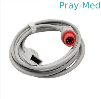 Cavo dell'adattatore del cavo 6pin IBP del trasduttore di pressione sanguigna di Drager Draeger Utah