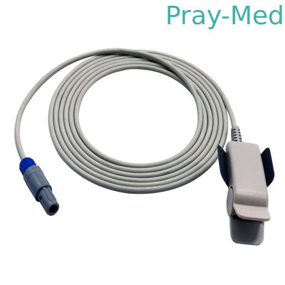 6 Pin Mindray Sensore Spo2, Sensore Spo2 Probe Costume per PM9000 / 8000 Cavi 3m/10ft TPU