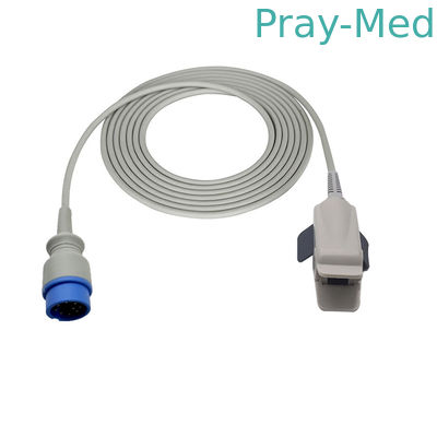 Sensori Spo2 riutilizzabili compatibili Biolight 9Pin per qualsiasi visualizzazione A8 / A5 / A6 / A3 Connessione rotonda a 9 pin