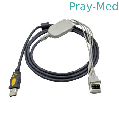 Adattatore USB infrarosso lontano del cavo di 3.0m Holter ECG per il pin 145cm di Mortara H3 Mortara 10