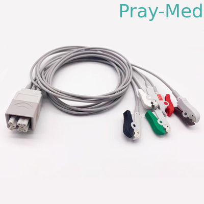 Cable Holter ECG multi-link 5 Lead Clip 1.1m per GE SEER 1 anno di garanzia
