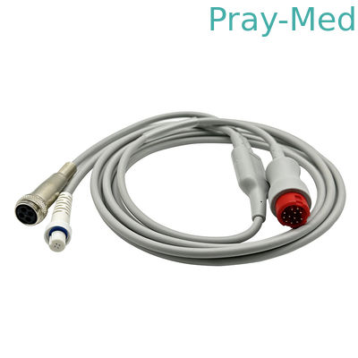 Cable di uscita cardiaca di Mindray Y Cable di CO Cable di 12 pin connettore 0010-30-42743
