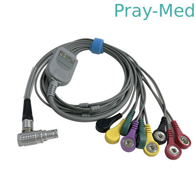 GE SEER ECG Holter Cable 7 Lead 0,9m Snap Connector 2107228-001