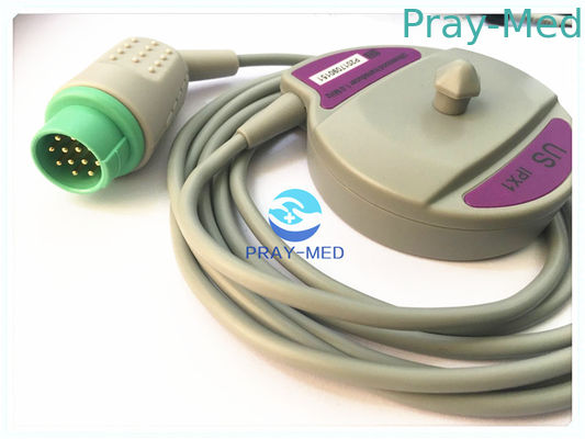 Materiale medico fetale del connettore di Pin del trasduttore 12 del monitor degli Stati Uniti TPU