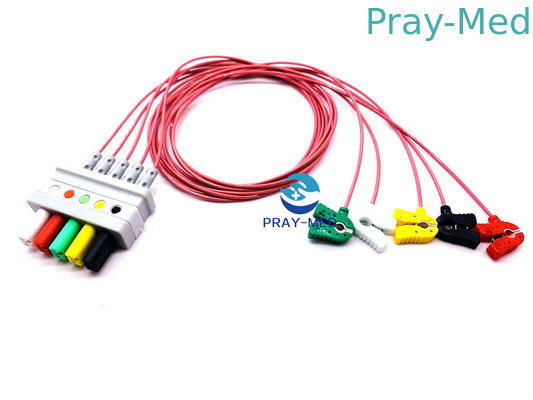 8 il Pin HP 5 conduce il cavo di Ecg, M2406A/lunghezza del cavo 3.6m tronco di M1733a Ecg