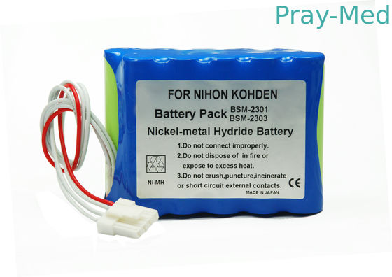 batteria ricaricabile medica di 12v 3800mAh per Nihon Kohden BSM2301/BSM2301K/BSM2303C