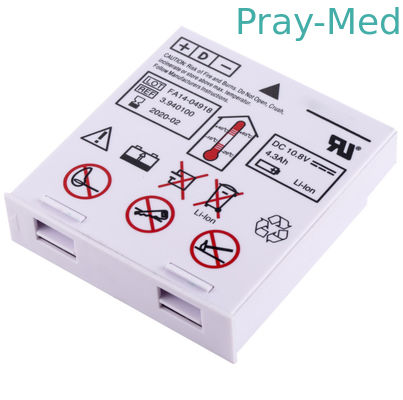 sostituzione Schiller Defigard 5000 Argus PRO LifeCare del pacchetto della batteria 4.3ah 2 3,940100 2,200132