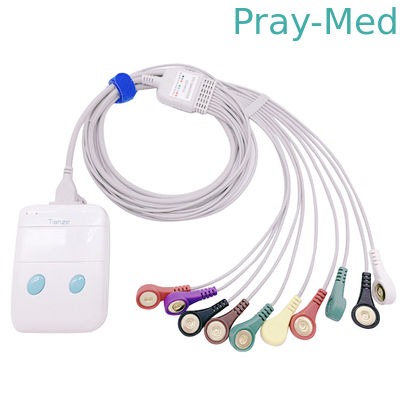 Cavo del rivestimento 1.1m ECG Holter Cable 10 di TPU compatibile con il registratore