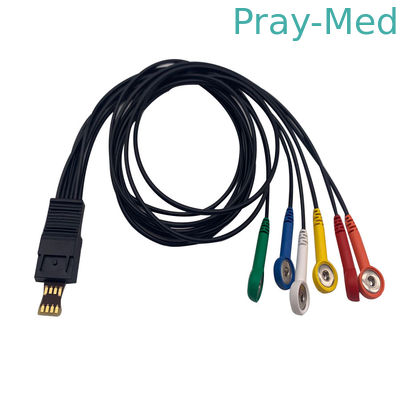 cavo di Schiller Ecg del cavo di 4.0mm TPU 4/6 per MT101 MT-200 Ecg Holter