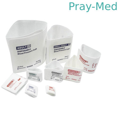 6 - bianco materiale non tessuto eliminabile di Bladderless dei polsini di 11cm NIBP