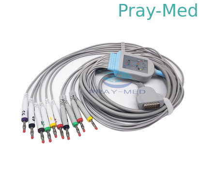 Cavo 10lead di elettrocardiogramma di GE Marquette con la banana 4,0 2029893 001 con TPU
