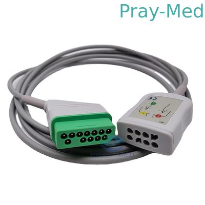 Cavo del tronco di Pin 2.4m JC 906P ECG di Nihon Kohden 12 per pediatrico adulto