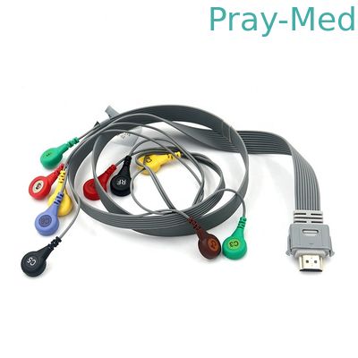Cavo paziente di Pin ECG dei cavi IH-12 HDMI 19 dell'estremità TPU 10 della rottura di Biocare