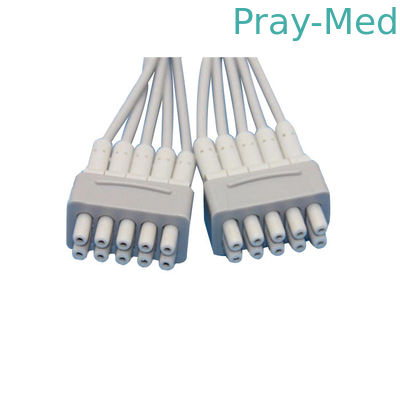 Hellige/cavi di GE MAC500 Ekg, cavi medici di Ekg con la banana 4.0mm/clip