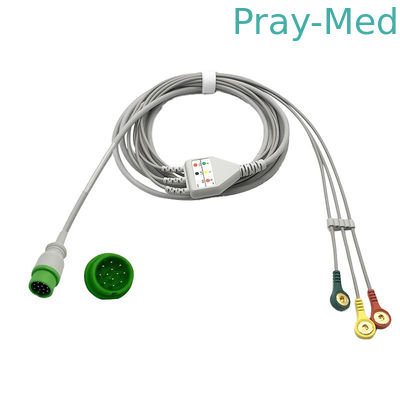 3 / 5 cavo di un pezzo di Pin Connector Infitron II Omni II Infinium del cavo 12 dei cavi ECG