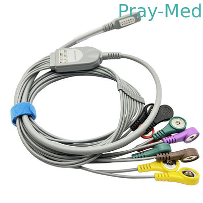 Il cavo Holter Cable ECG di Jincomed 10 cabla l'estremità grigia 0.9m della rottura 11pin