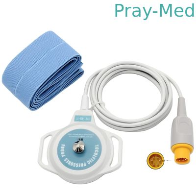 Cavo grigio fetale del connettore 2.2m TPU di Toco Transducer 6pin del monitor degli Stati Uniti